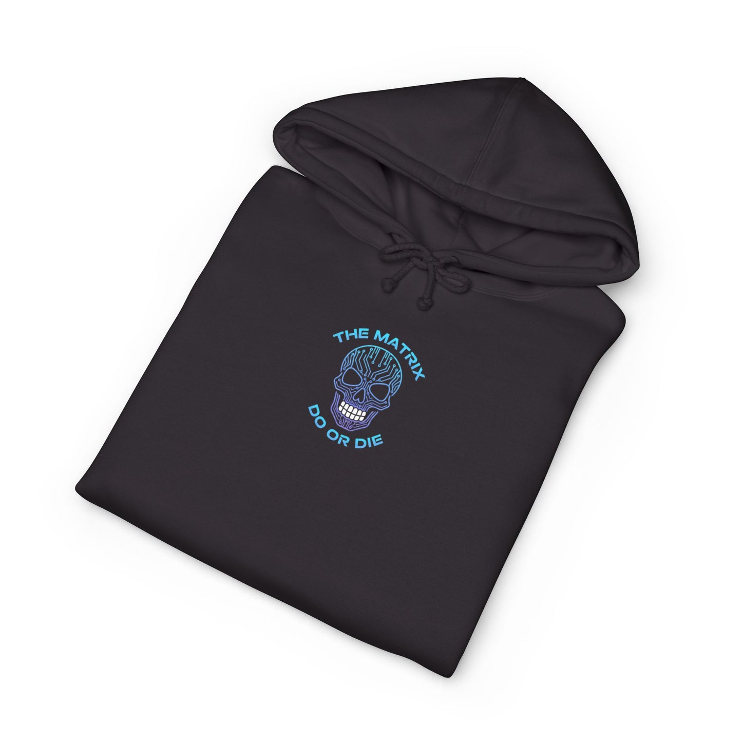Glitch Skull Heavy Cotton Do Or Die Hoodie