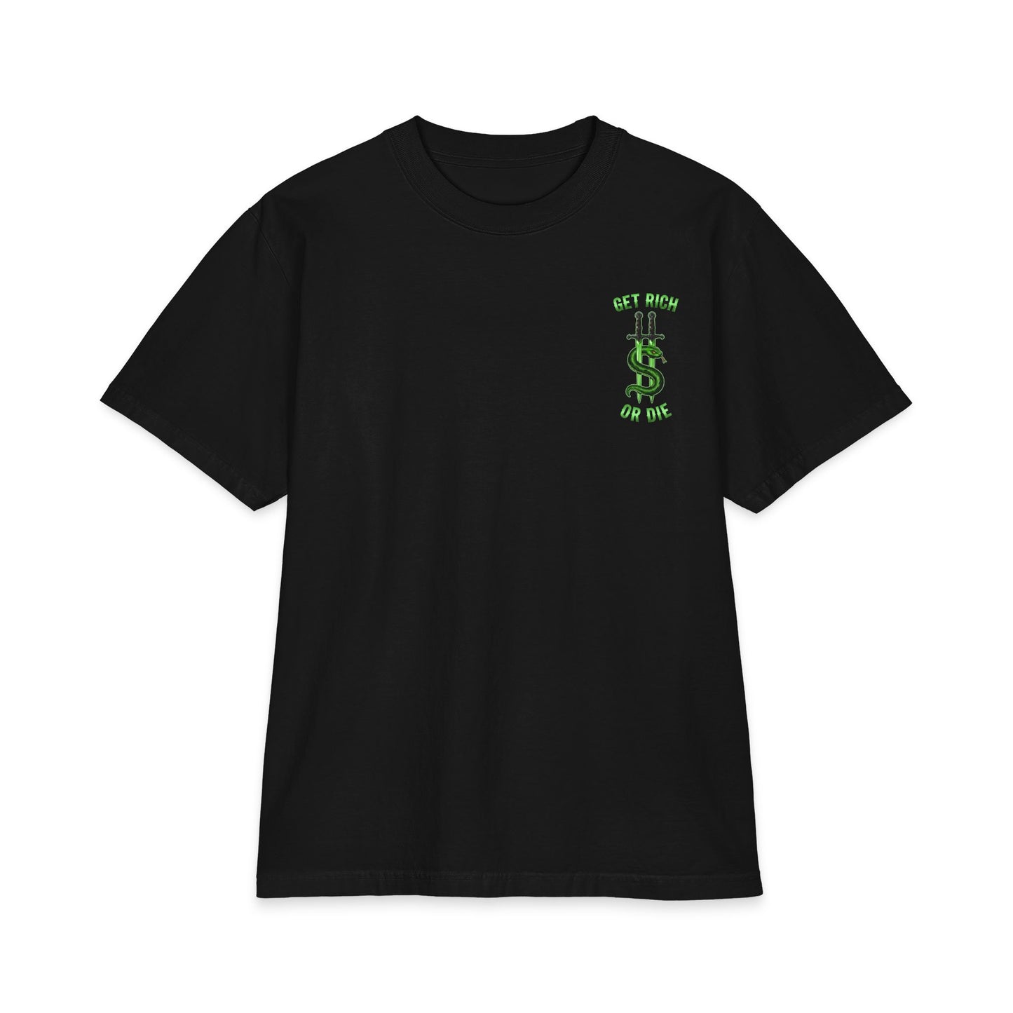 "Get Rich or Die" Heavy Cotton T Shirt