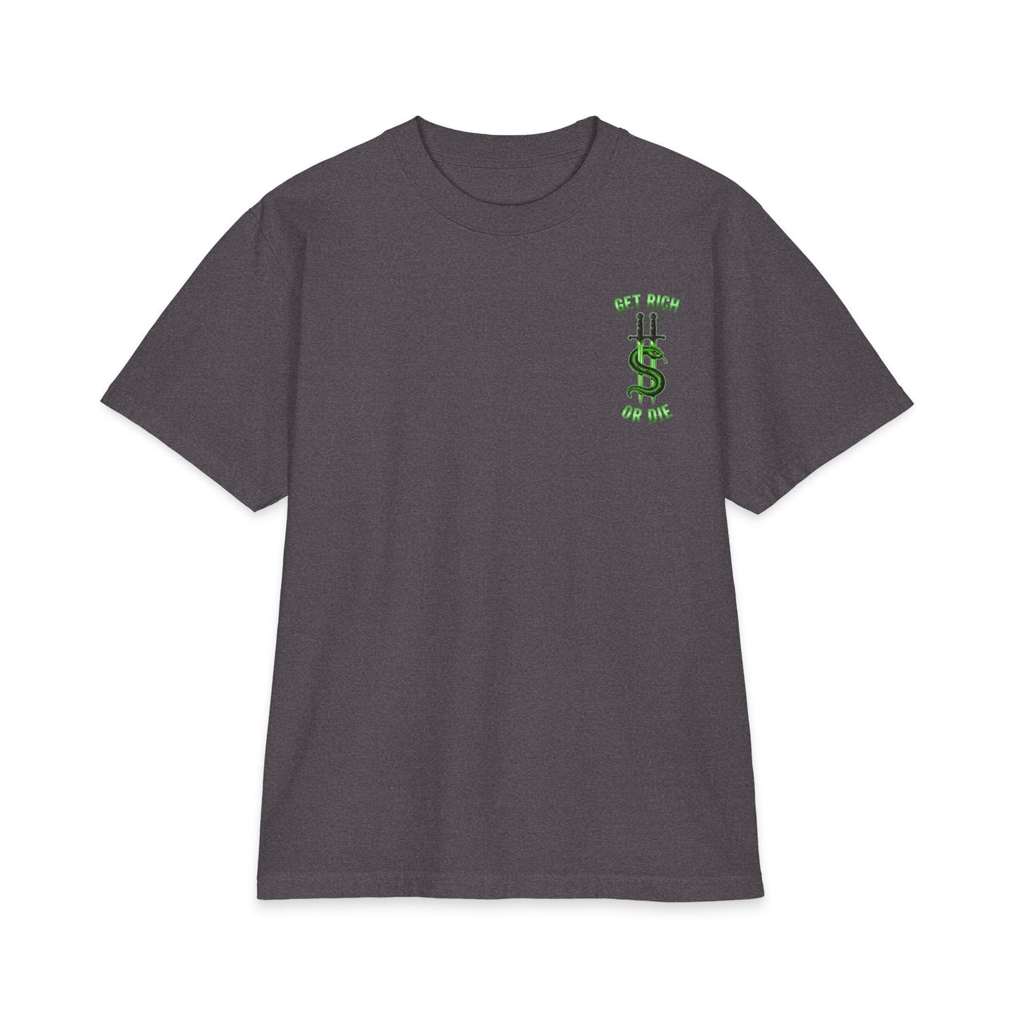 "Get Rich or Die" Heavy Cotton T Shirt