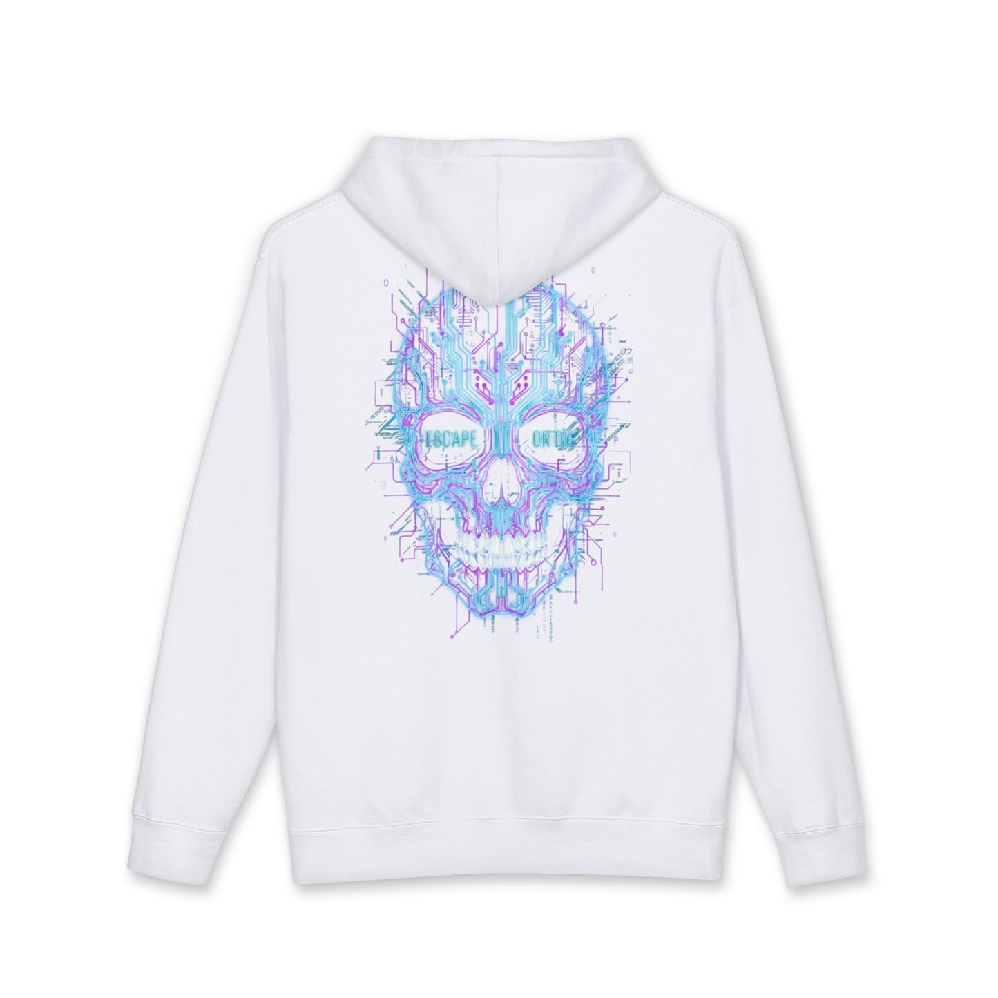Glitch Skull Heavy Cotton Do Or Die Hoodie