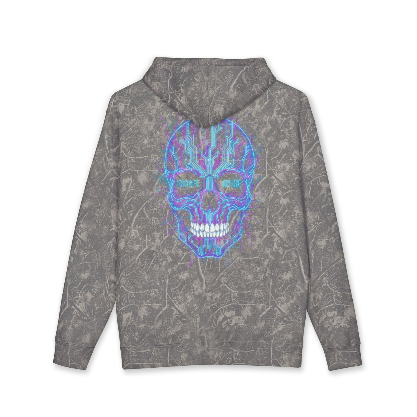 Glitch Skull Heavy Cotton Do Or Die Hoodie