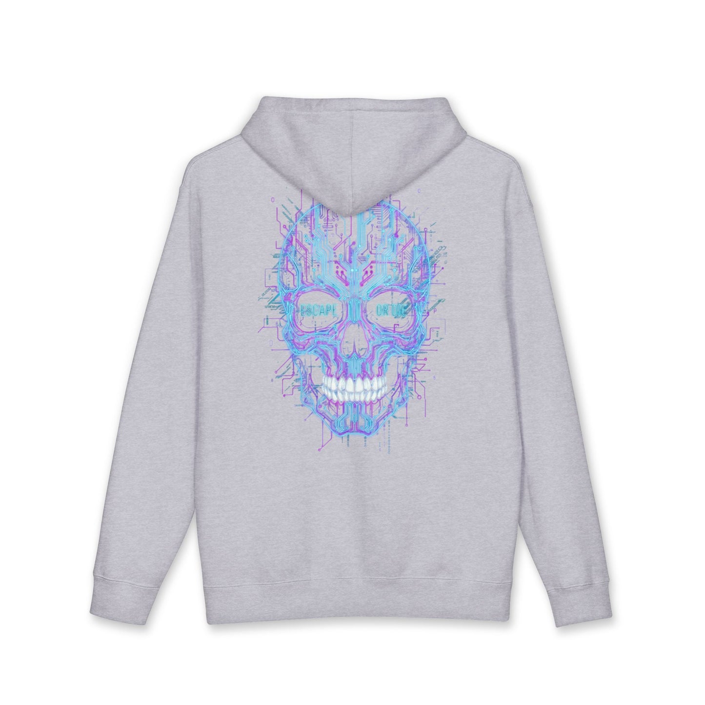 Glitch Skull Heavy Cotton Do Or Die Hoodie