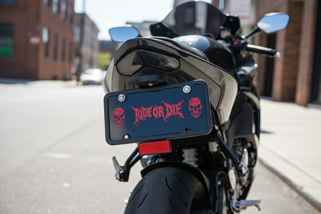Bike plate Ride Or Die