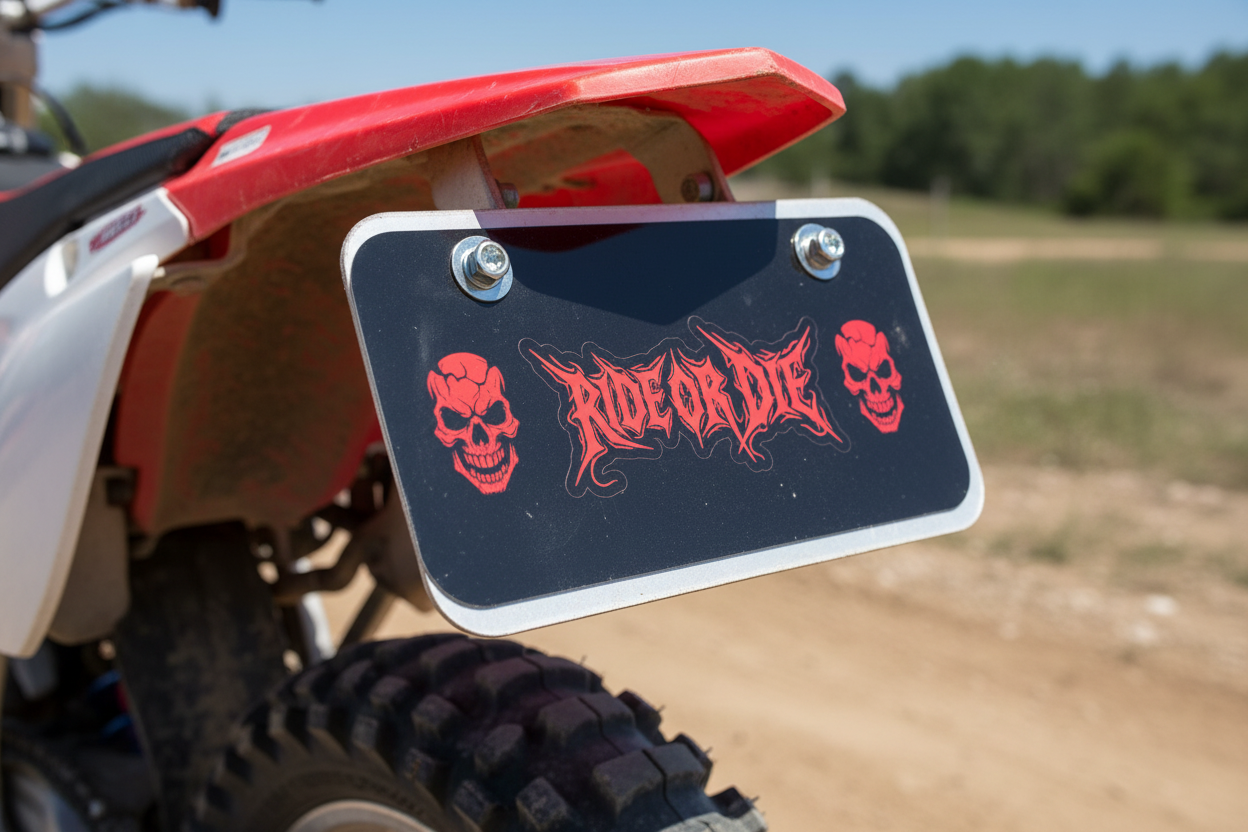 Bike plate Ride Or Die