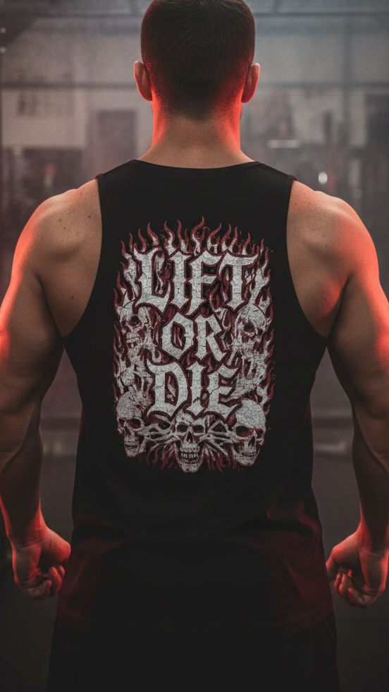 FIRE SKULLS LIFT OR DIE