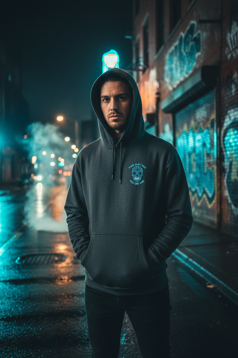 The Matrix Do Or Die Hoodie on Model
